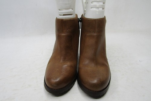 Clarks Womens Size 5.5 M Brown Leather Zip Ankle Fashion Boots Bootie - Picture 5 of 11