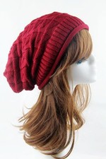 Mens Ladies Knitted Woolly Winter Oversized Slouch Beanie Hat Cap skateboard