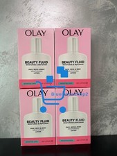 4 x 200ml Olay Beauty Fluid FACE NECK & BODY Sensitive Skin Moisturiser