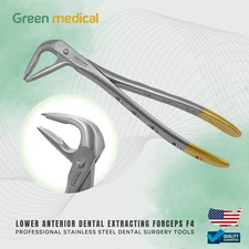 Professional Lower Anterior Dental Extracting Forceps F4 - Dentist Surgery Tools