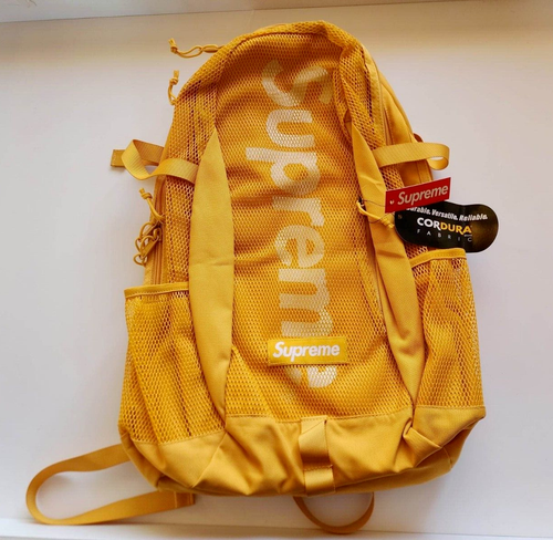 supreme backpack gold