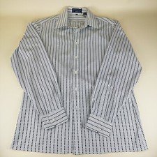 Vintage Givenchy for Chesa Shirt Men's Button Down White Black Check M Polyester