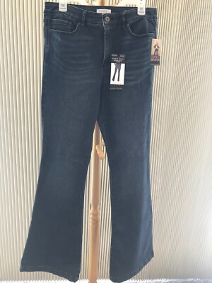 Women's NWT Melisa Flare Jeans By Sofia Vergara High Rise Blue Denim Size 10 