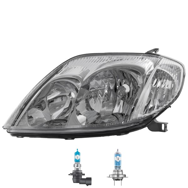 Scheinwerfer Links H7/HB3 Chrom FüR Toyota Corolla Stufenheck Inklusive Lampen-image