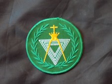 York Rites Allied Masonic Degree Patch Round Iron Sew Freemason Fraternity NEW!