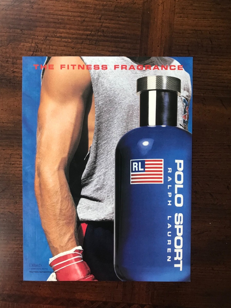 1996 vintage original print ad Polo Sports Fitness Fragrance By