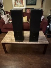 Vintage Wharfedale Monitor M-128 Floor Standing Speakers Tested Works