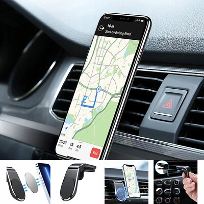 Handyhalterung Lüftung Auto Magnet Gitter KFZ Halter Universal Smartphone L-Form - Bild 1 von 4