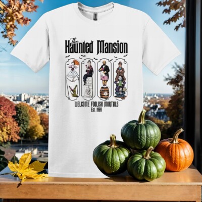 The Haunted Mansion T-Shirt Kinder Hoodie Herren Damen Unisex Tshirt SX376