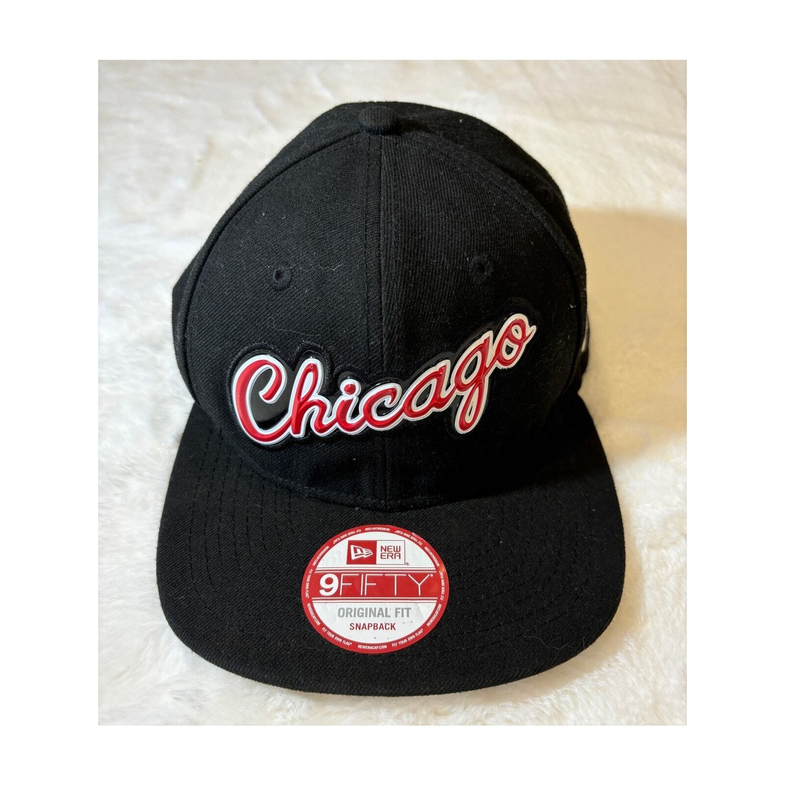 Chicago Bulls New Era 9Fifty Original Fit Red Script Snapback