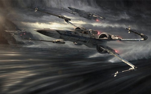 X WING - STAR WARS Canvas Wall Art Framed Print. Various Sizes - Picture 3 of 3