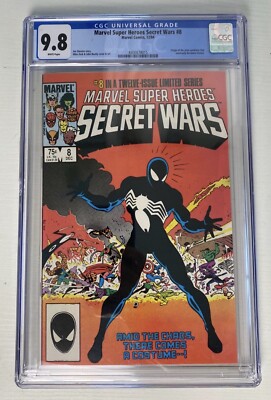 Marvel Super Heroes Secret Wars #8 CGC 9.8 White Pages Origin of