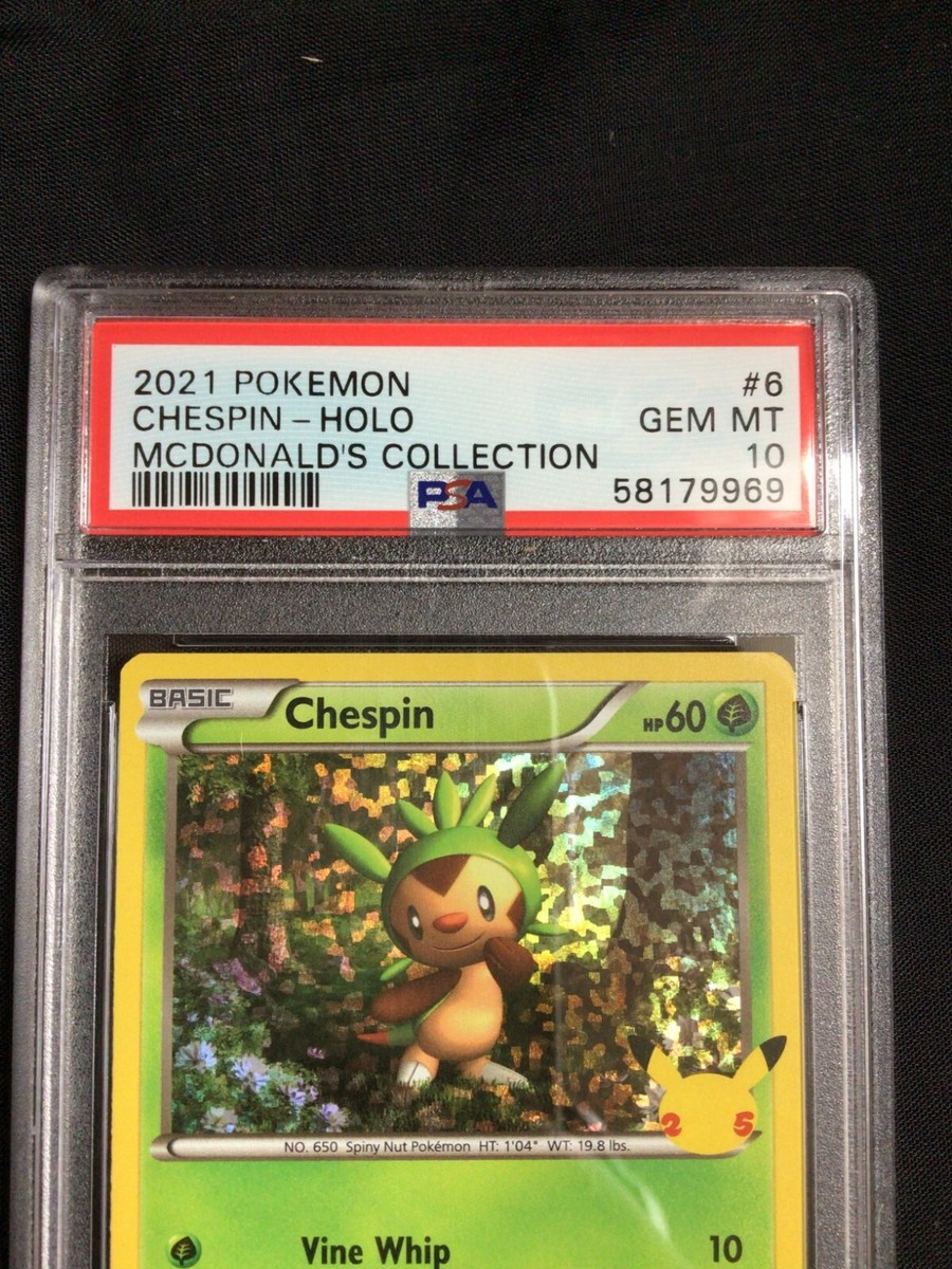 Pokemon Cards: McDonalds Collection Holo: Chespin 6/25: PSA 10 | eBay