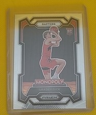 2023-24 Gradey Dick Panini Prizm Monopoly Rookie Card #84 Toronto Raptors. rookie card picture