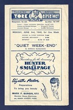 Hilda Schroeder "QUIET WEEK-END" Hal Osmond 1946 York, England Program