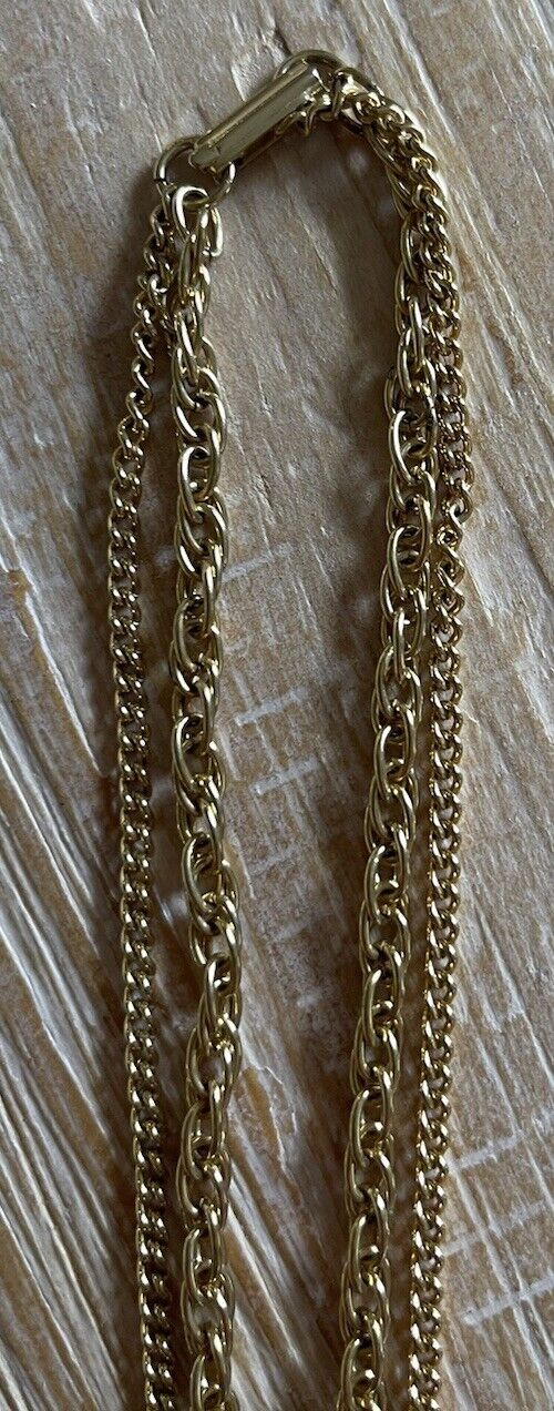 Vintage Antique Necklace Art Deco Double Chain - image 3