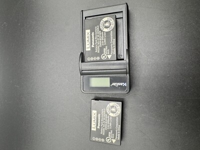 Kastar LUMIX Digital Camera Battery Charger for  BCG-10PP and two batteries