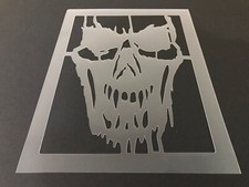 Skull 46 Stencil 10mm or 7mm Thick, Crafts, Tattoo, Skeleton, Halloween