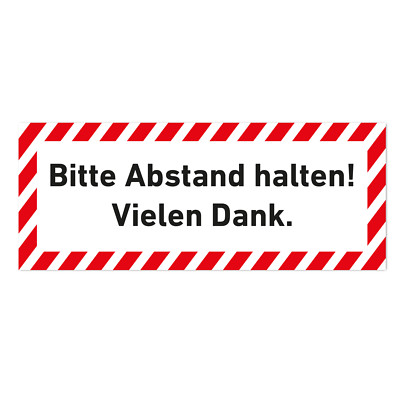 Bitte Abstand halten Motiv 2 Magnetschild Schild magnetisch