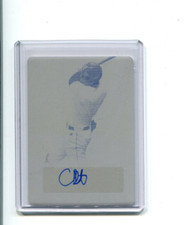 2022 Leaf Perfect Game Yellow Printing Plate Autographs Nolan Stevens Auto 1/1