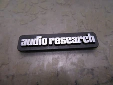 audio research nameplate tag adhesive back name plate [4*Q-7]