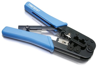 TRENDnet Crimping Tool Crimp Cut And Strip Tool For Any Ethernet or Cable Bui...