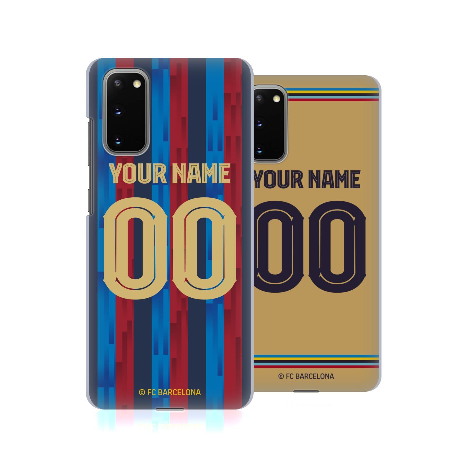 CUSTOM PERSONALIZED FC BARCELONA 2022/23 KIT HARD BACK CASE FOR SAMSUNG PHONES 1