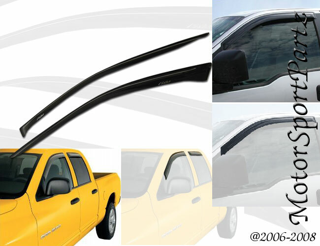 2-Piece Dark Smoke Window Visors – Out-Channel Sun Guards For 1997-2003 Pontiac Grand Prix 2-Door