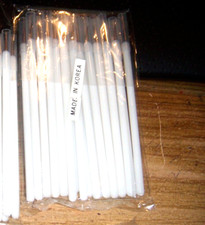 NEW 50 WHITE EYE BROW / EYE LINER BRUSH
