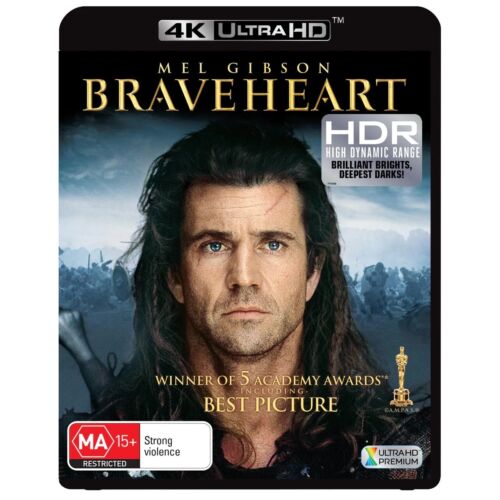 Braveheart | UHD (Blu-ray, 1995) Mel Gibson，Winner of 5 Academy Awards - Bild 1 von 3