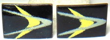 Chrysler Dodge Co. Forward Look Advertising Emblem Employee Enamel Cuff Links Chrysler Dodge Co. Forward Look Advertising Emblem Employee Enamel Cuff Links