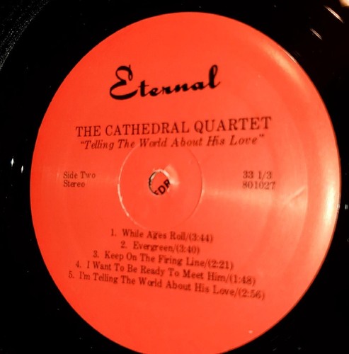 Greater & Telling The World... Cathedral Quartet (2 Lps Eternal) Stow Ohio Area - Picture 4 of 10