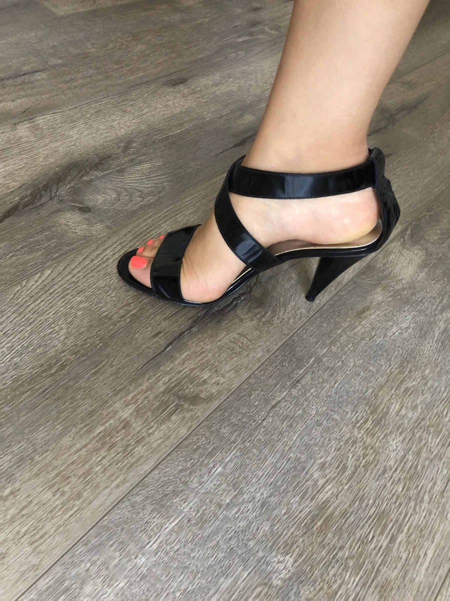 Michael kors black strappy cheap heels