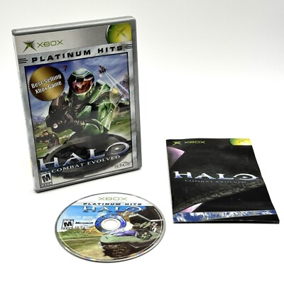 Halo Combat Evolved Platinum Hits - Xbox, Complet Avec Boîte & Manuel, Bon état