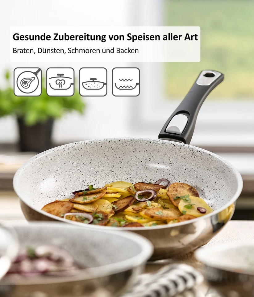 Cerafit Mont Blanc Pfanne 20 CM, Bratpfannen mit Keramikbeschichtung - Bild 2 von 4