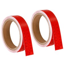 2 Roll Reflective Tape 15 Ft x 1-inch Safety Tape Reflector Red
