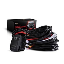 Wiring Harness 2 Lead, 12V 5Pin Rocker Switch with 3Pcs Switching Lines, On