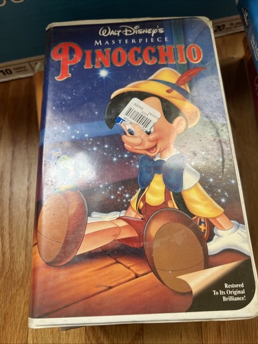 pinocchio vhs walt disney masterpiece 1993 Used VHS Tape