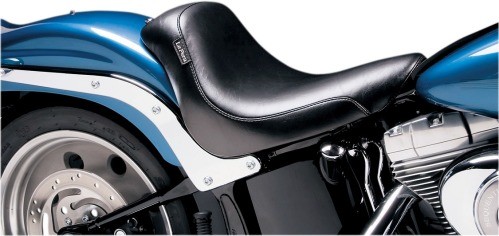 Le Pera Silhouette Deluxe Smooth Style Solo Seat for 06-14 Harley Softail LK-800 - Picture 1 of 3