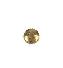 Genuine NOS Omega 8100-1136Y Gold Color 6mm Crown 35004