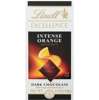 Lindt Excellence Bar Intense Orange Dark Chocolate 3.5 oz