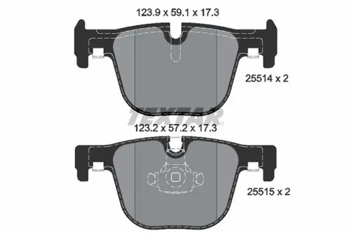 Pastillas de freno 2551401 TEXTAR para BMW 3 4 Coupé 3 Touring 4 Descapotable - Imagen 1 de 1