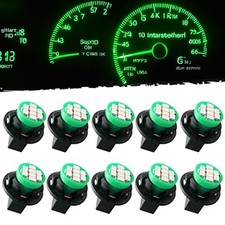 Green T10 194 168 LED Instrument Panel Gauge Cluster Dashboard Lights Bulbs w...