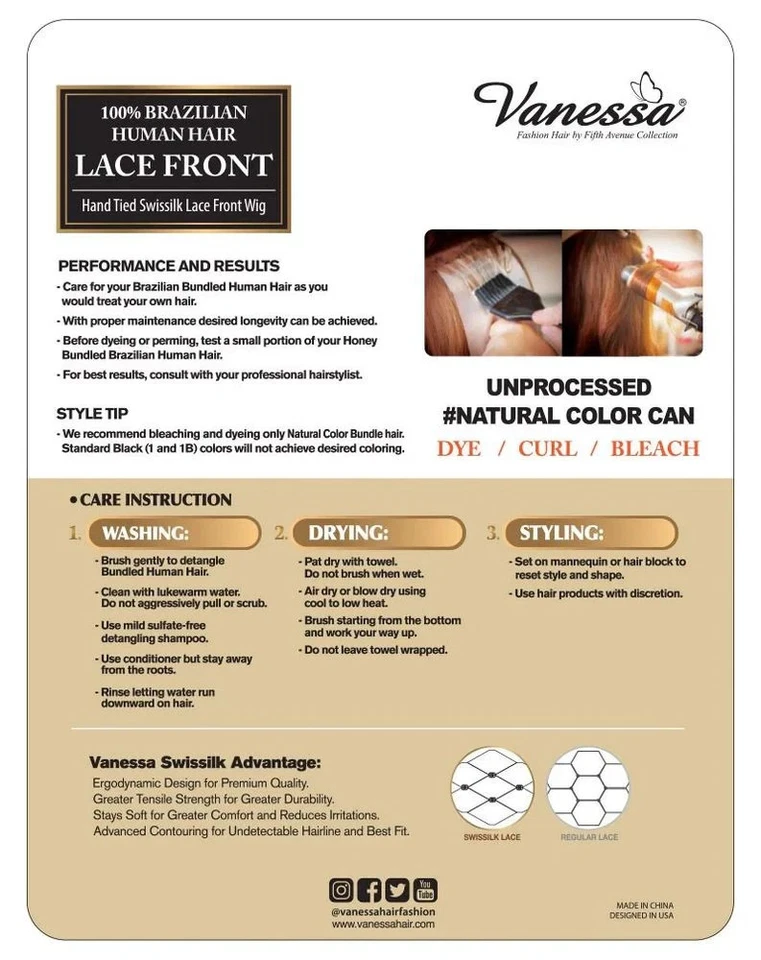 Vanessa 100 % cabello humano brasileño 13x5 atado a mano Swissilk encaje frontal TMH35 E28-30 Foto 4 de 4