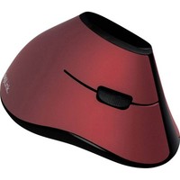 Logilink ID0159 Ergonomische Maus Funk Optisch Schwarz, Rot 5 Tasten 1200 Dpi