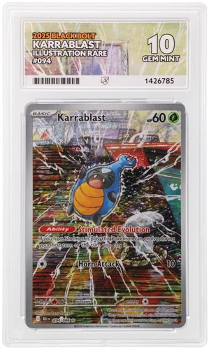 ACE 10 Karrablast 094/086 Black Bolt Gem Mint Pokemon