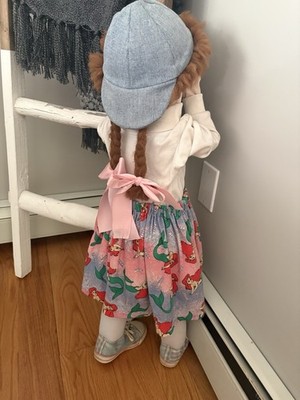 Ariel Doll Peek-a-Boo Time out Girl The Little Mermaid Timeout Corner Facing VTG