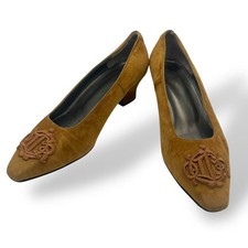 Rare Dior Suede Vintage Pumps Brown Size 5.5 22.0-22.5cm