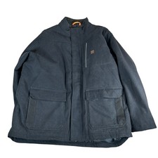 Walls Mens Black Canvas Insulated Work Jacket Utility Chore Coat Heavy Duty 2XL