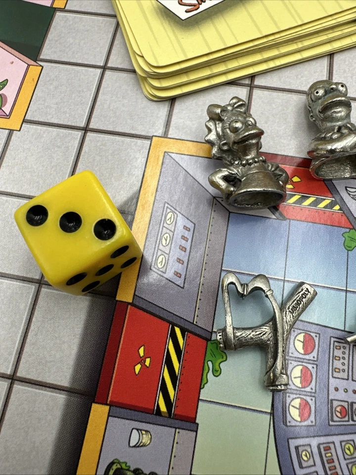 Juego de pistas de Los Simpson Parker Brothers 100 % piezas completas de peltre de colección 2000 en muy buena condición Foto 4 de 4